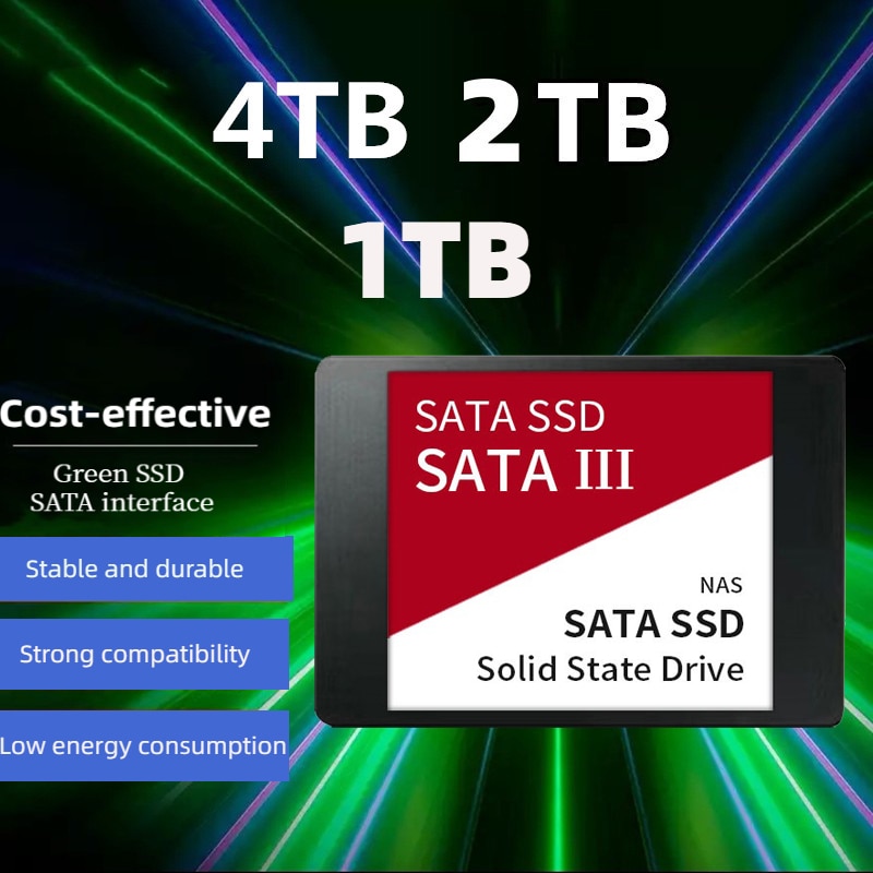 노트북 및 데스크탑 2023 내장 솔리드 스테이트 드라이브, Sata 1TB 2TB 하드 드라이브 디스크, Sata3, 2.5 인치, 4TB SSD TLC, 500 MB/s, 신제품
